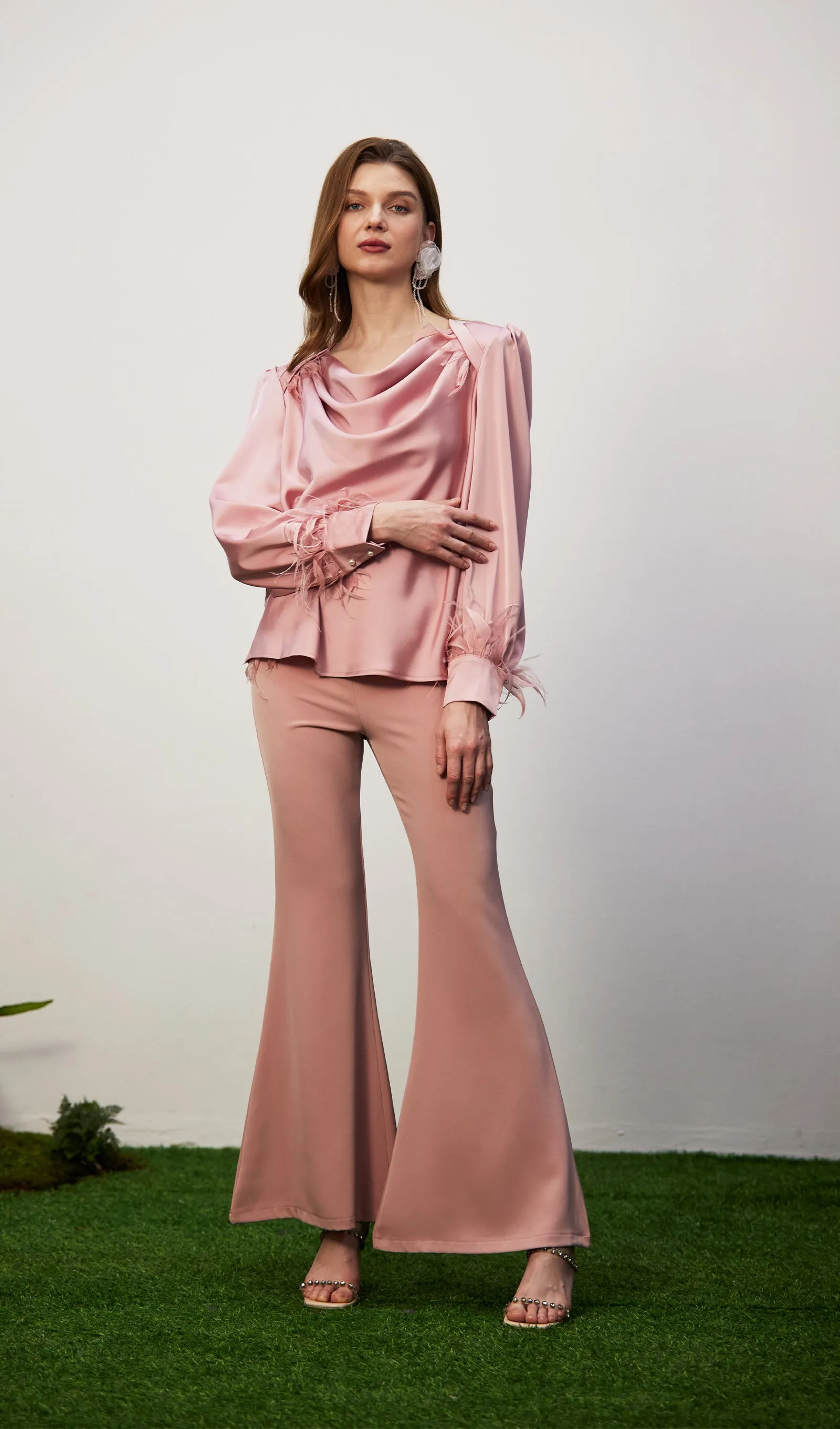 Satin Bell Bottoms