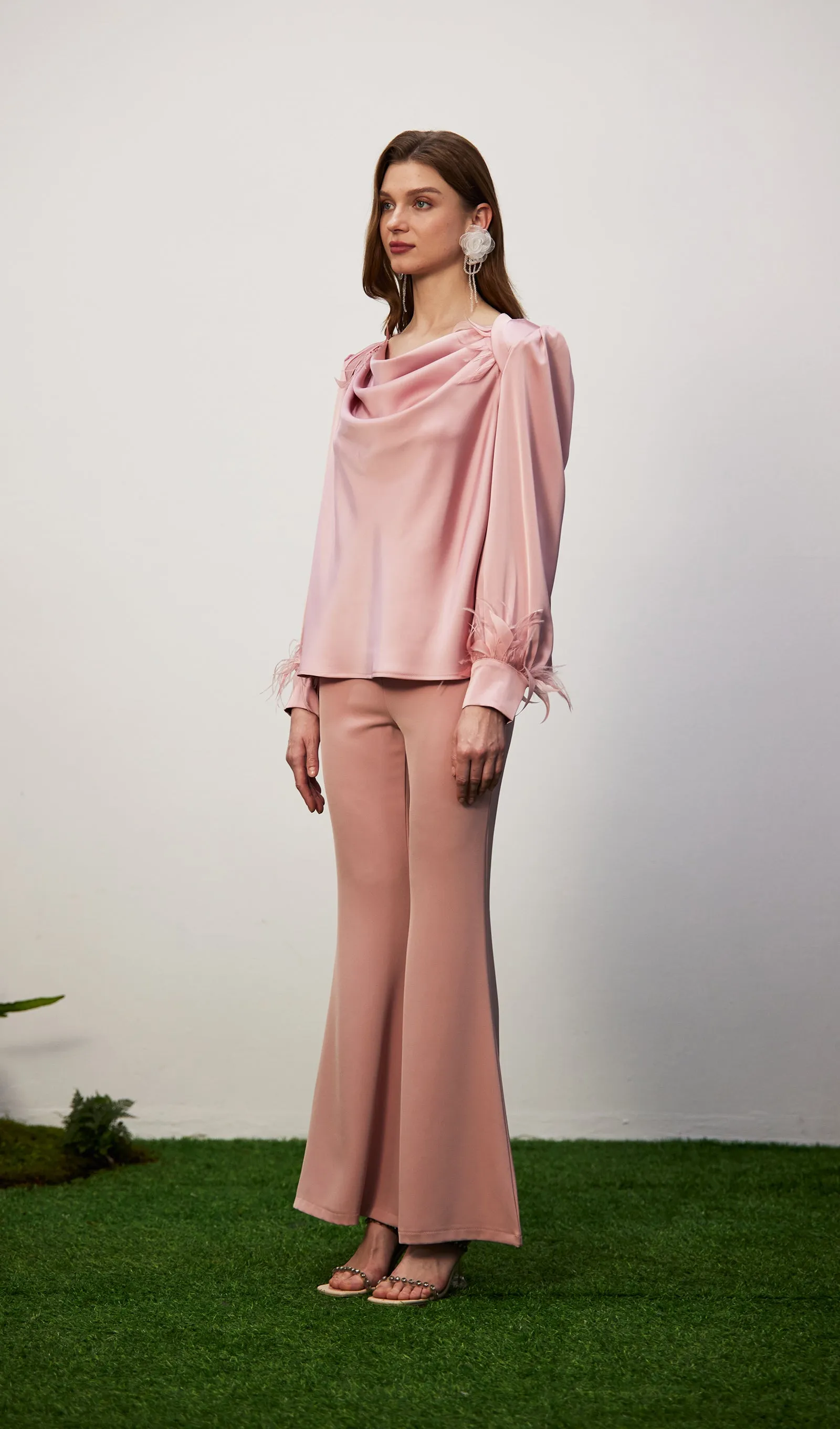 Satin Bell Bottoms