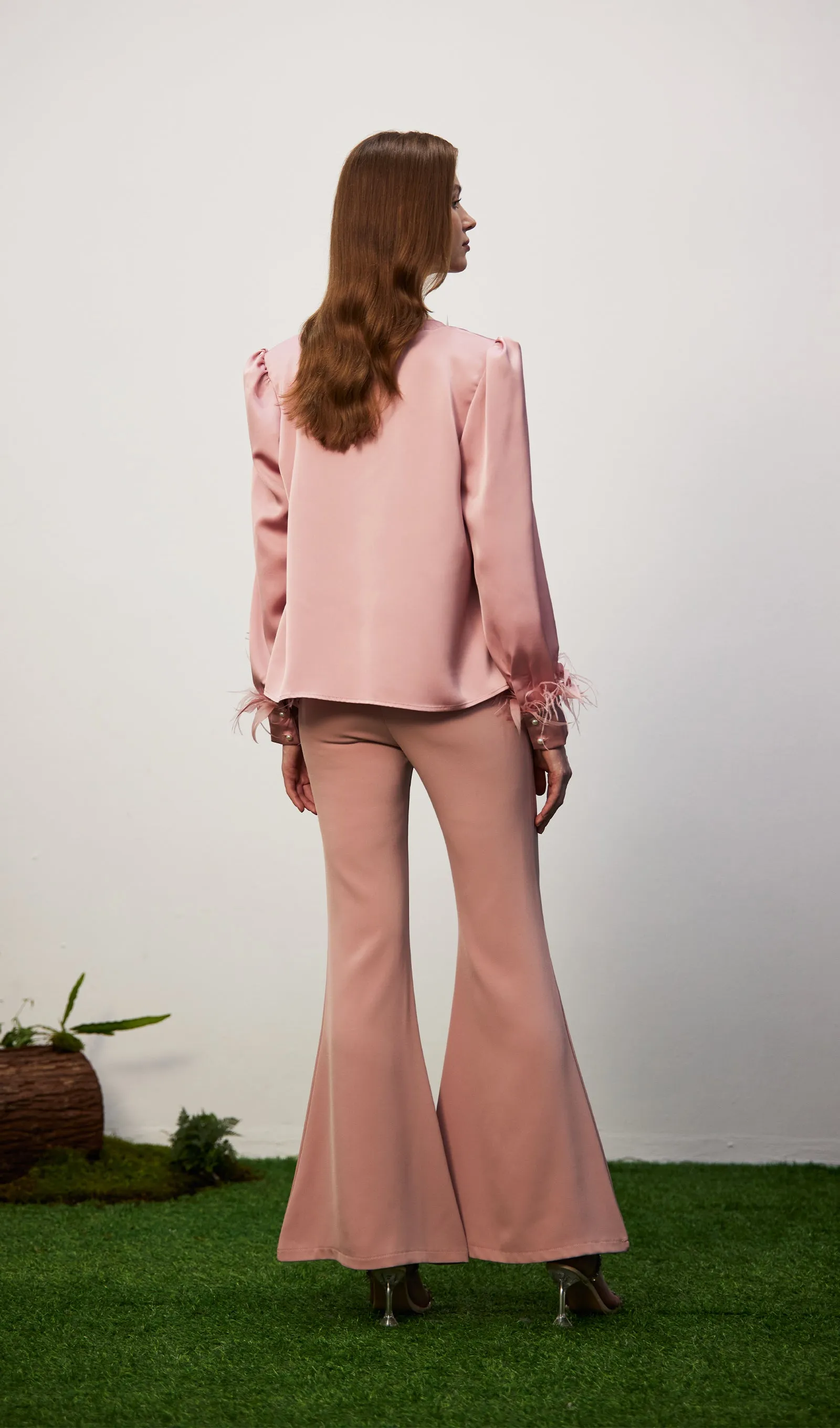 Satin Bell Bottoms