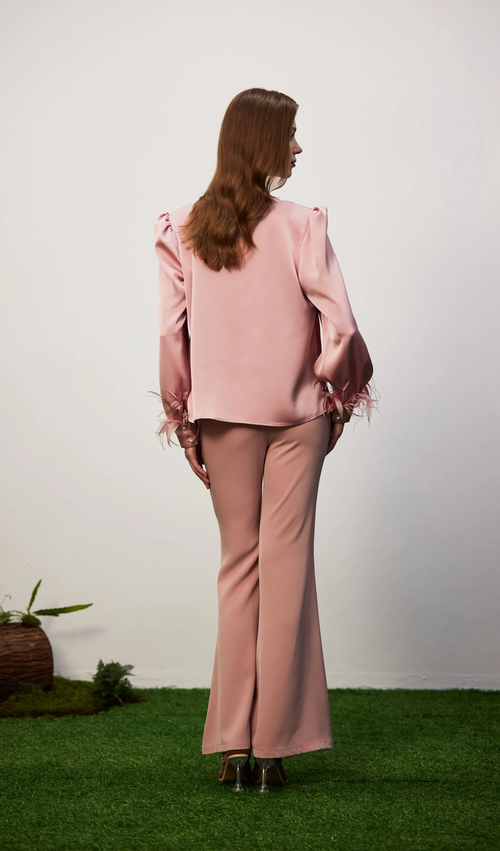 Satin Bell Bottoms