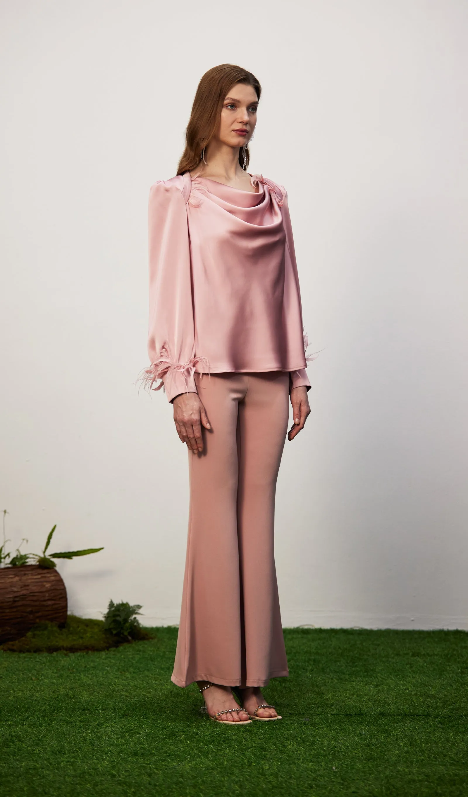 Satin Bell Bottoms