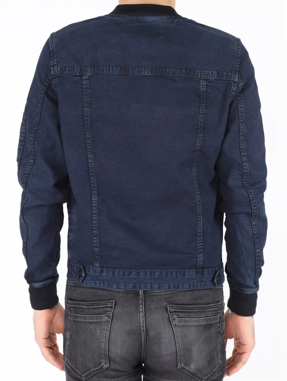 Sidiou Group Men Buttoned Denim Jacket