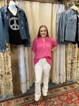 Special Firm control white flare jeans