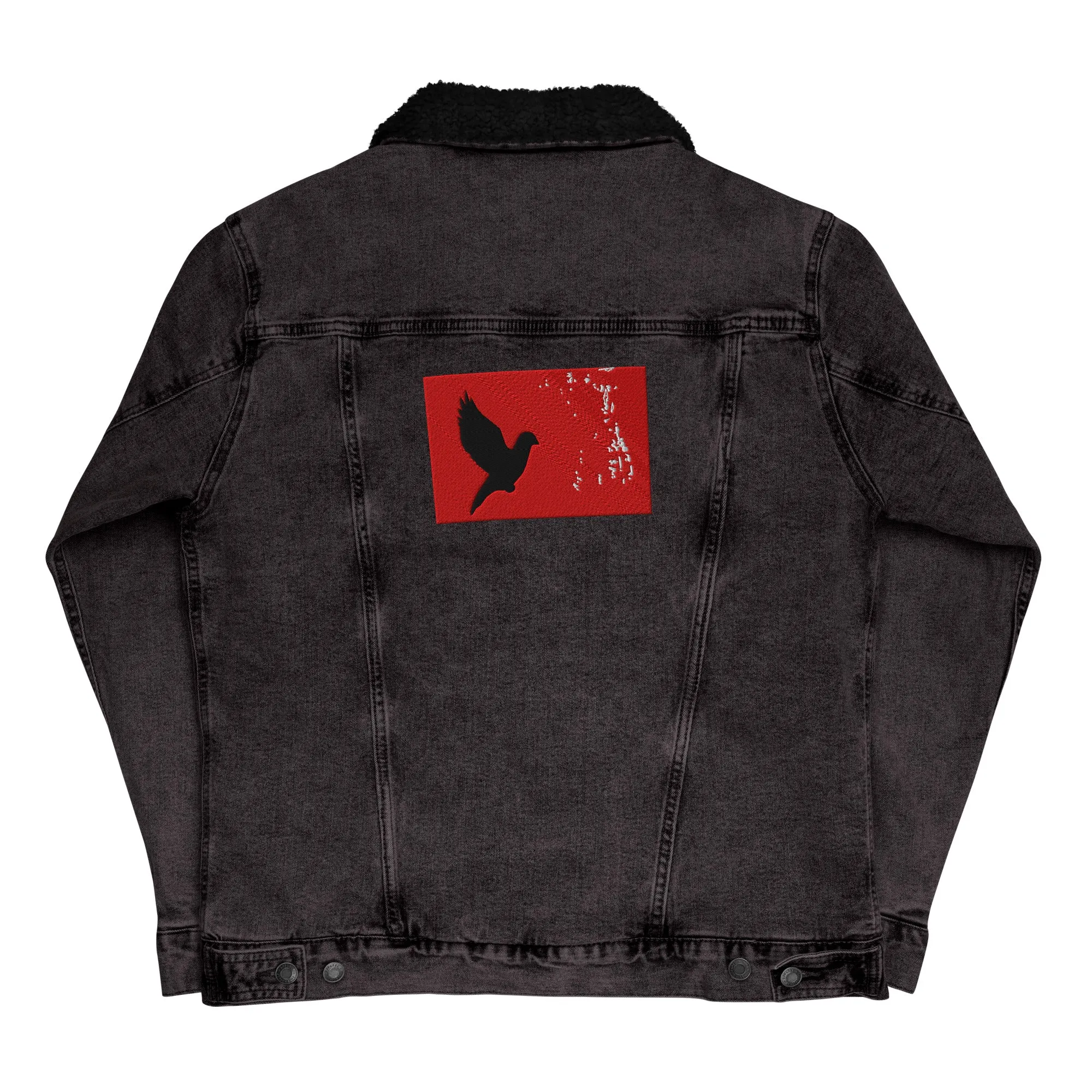 TAKE FLIGHT Unisex Denim Sherpa Jacket
