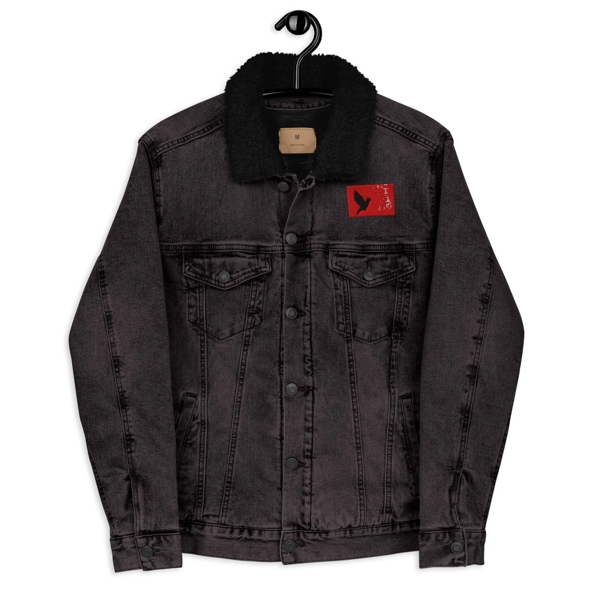 TAKE FLIGHT Unisex Denim Sherpa Jacket