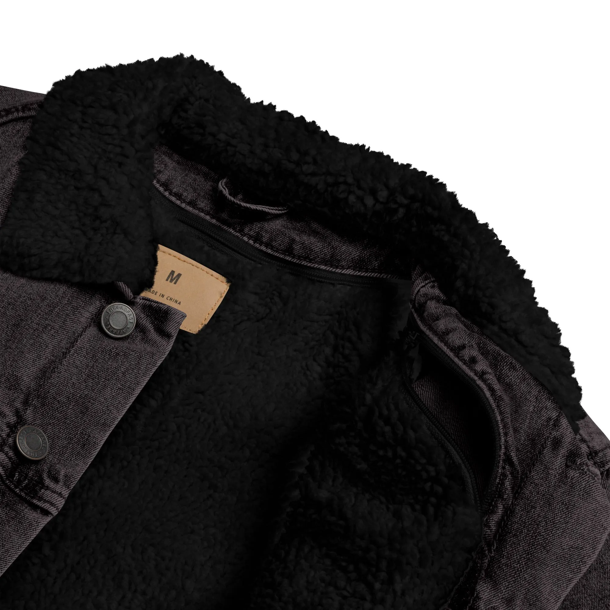 TAKE FLIGHT Unisex Denim Sherpa Jacket