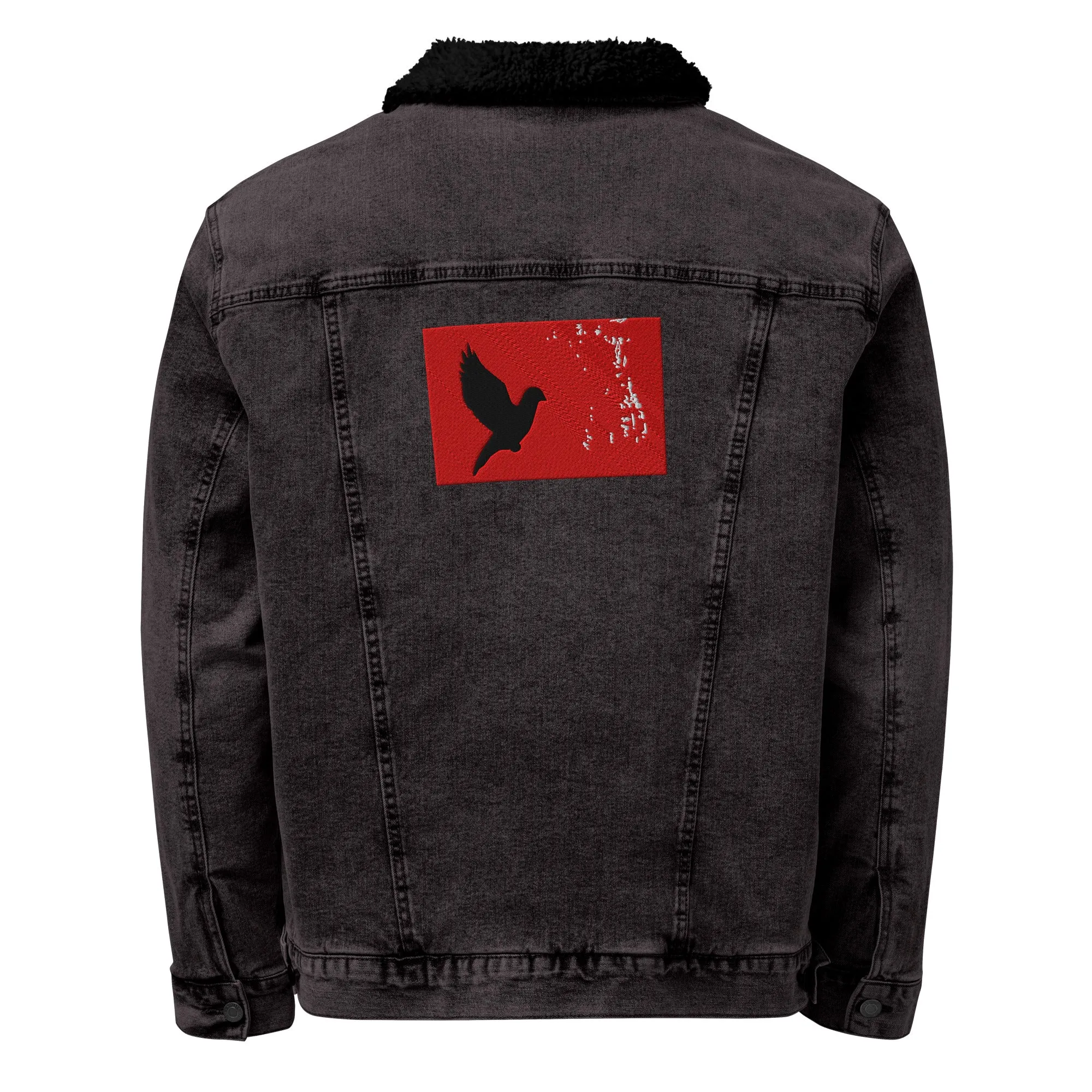 TAKE FLIGHT Unisex Denim Sherpa Jacket