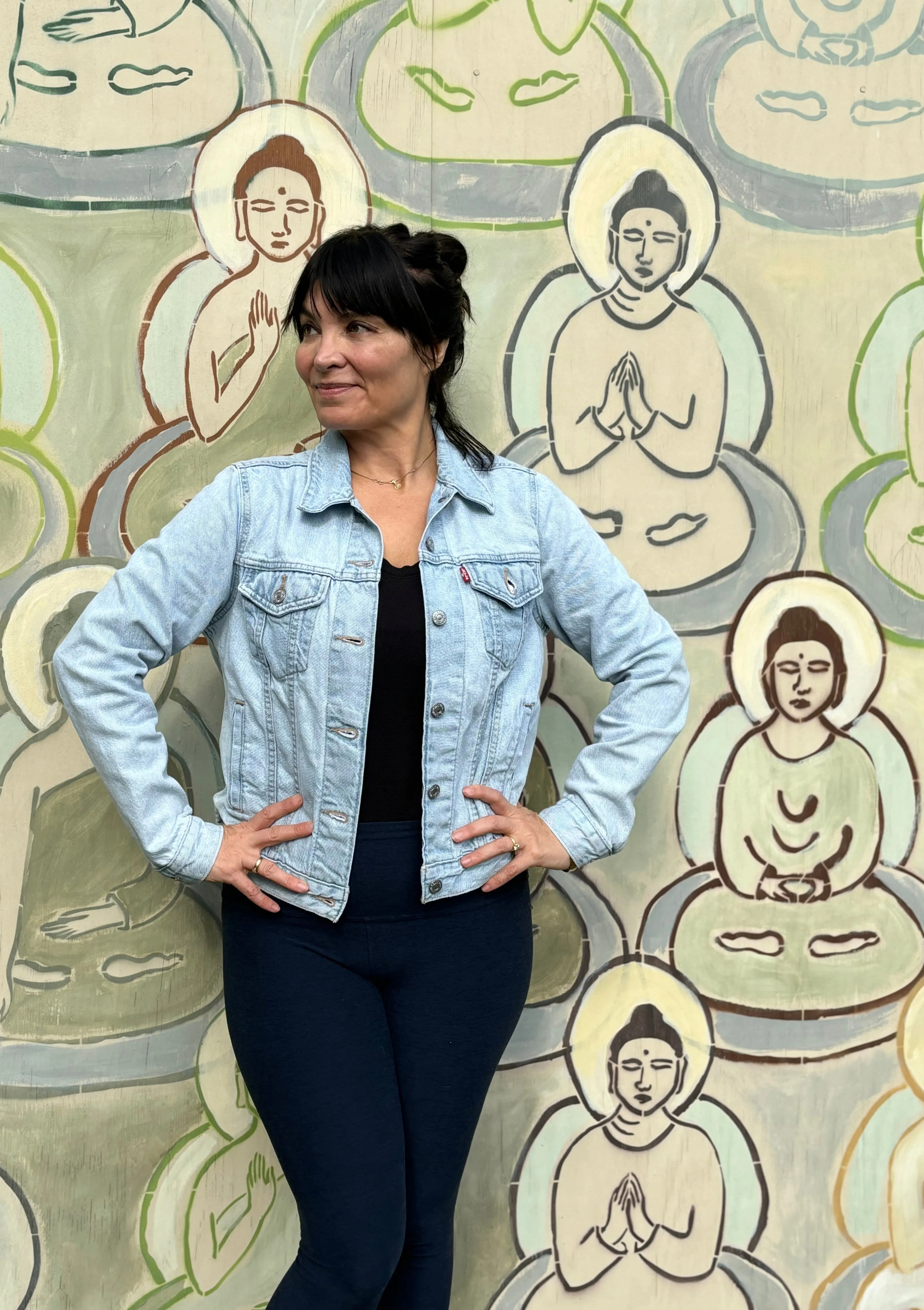 Ten Thousand Buddhas x Sacred Tide Quilted Denim Jacket