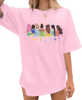 UNIQUEONE Magical Shirt for Women: Magic Kingdom Tshirt Princess Shirt Family Vacation Trip Tee