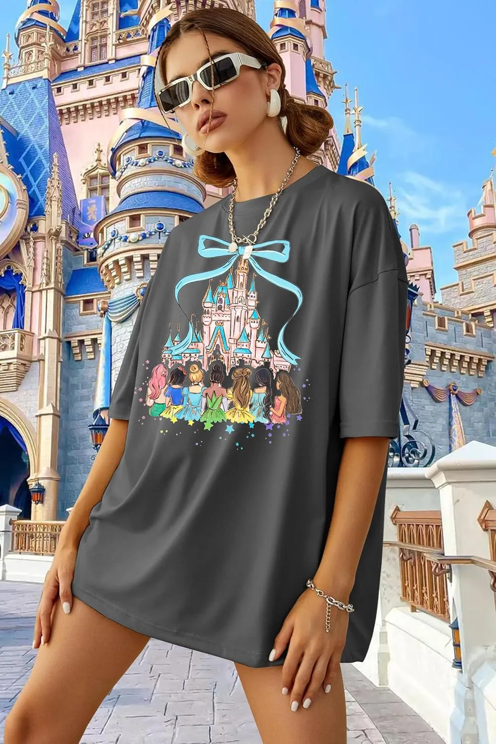 UNIQUEONE Magical Shirt for Women: Magic Kingdom Tshirt Princess Shirt Family Vacation Trip Tee