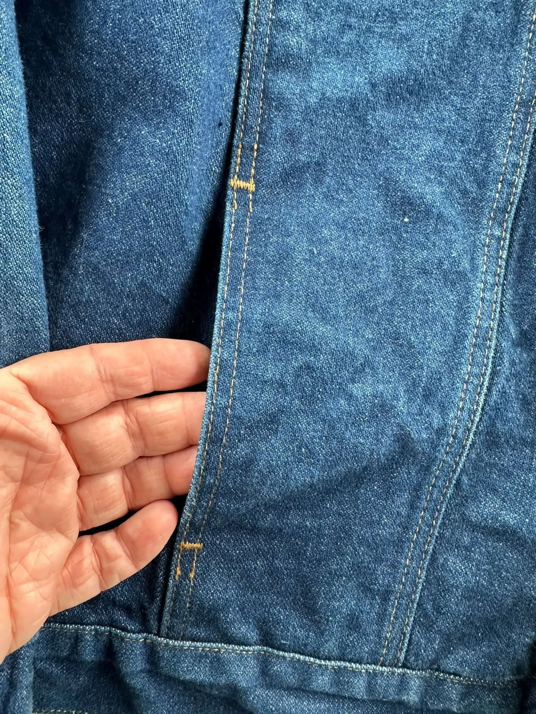 Vintage Wrangler Blanket-Lined M-159 Denim Jacket SZ 48L