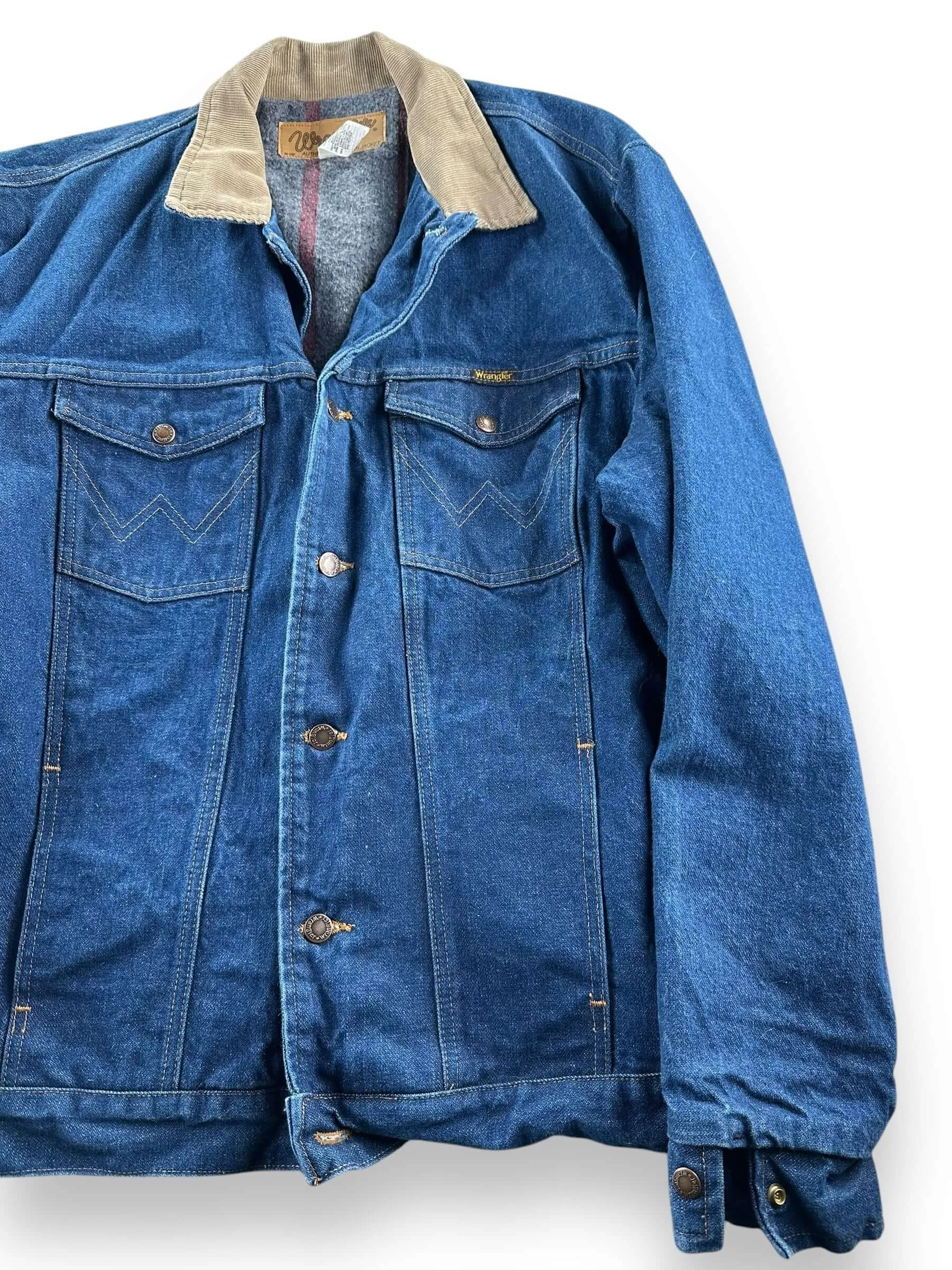 Vintage Wrangler Blanket-Lined M-159 Denim Jacket SZ 48L