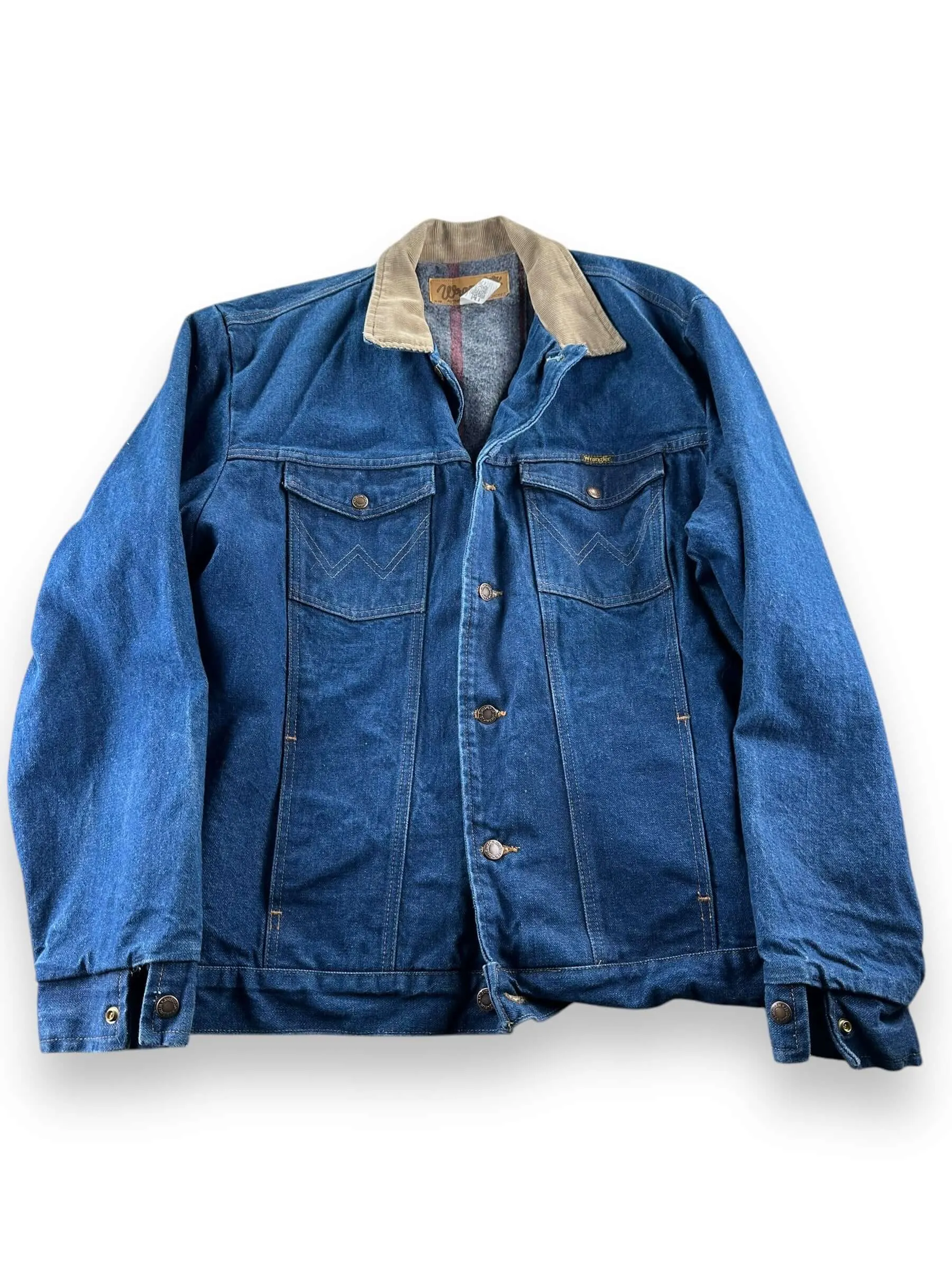 Vintage Wrangler Blanket-Lined M-159 Denim Jacket SZ 48L