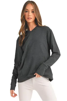 Women's Hoodie Ultra Soft Brushed Rayon Jacket with Thumb Holes