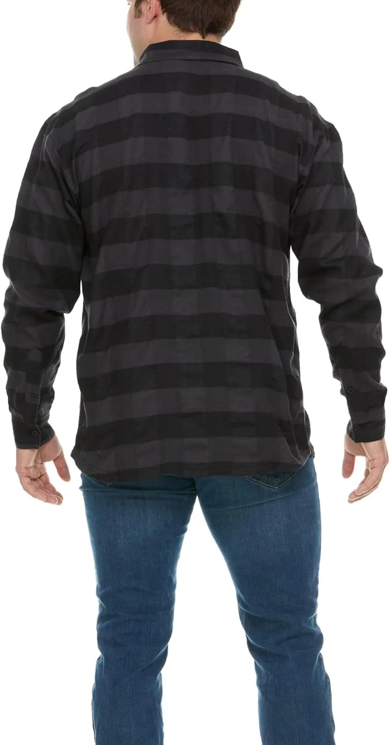 Wrangler Big and Tall Flannel Shirt for Men  Mens Button Down Plaid Shirt